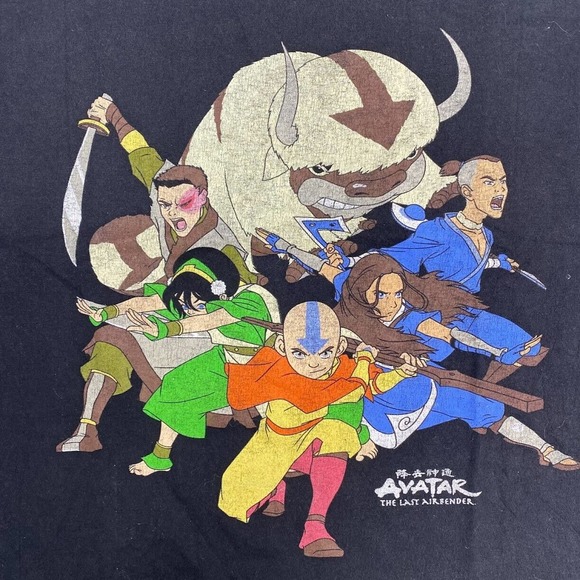 Avatar The Last Airbender Graphic Tee Thrifted Vintage Style Size L - Picture 2 of 10